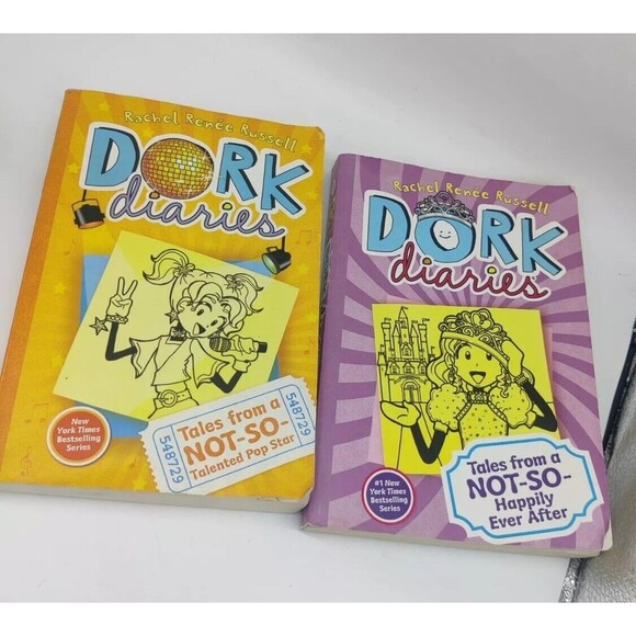 Dork Diaries Books 3 & 8 By Rachel Renee Russell Paperback Lot Of 2 Softcover - Picture 4 of 8